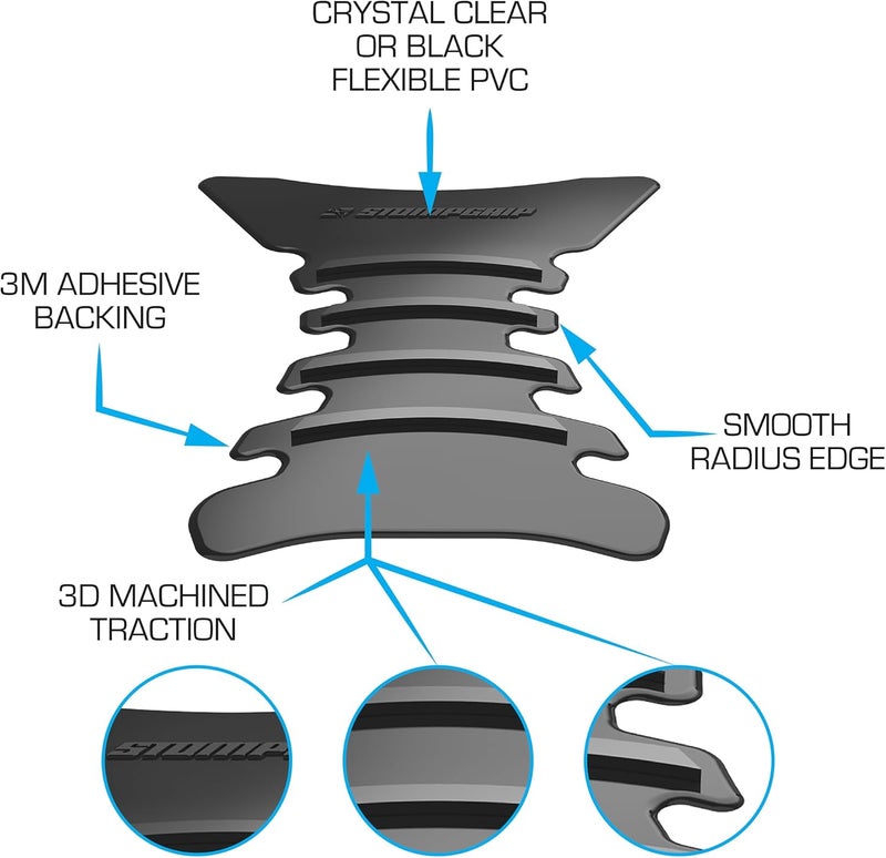 Stompgrip | Motorcycle Center Tank Pad Protector | Universal Fit | Spine Black - Image 4